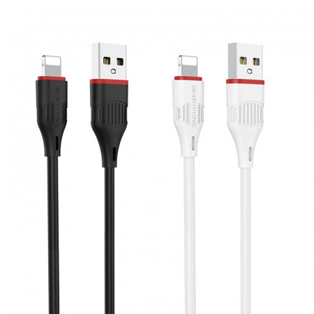 Кабель Borofone BX17, lightning, 1 м, черный