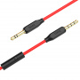 Кабель Hoco UPA12, 3.5 AUX mini jack 3.5 mm, 1 м, красный