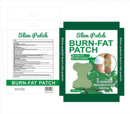 Пластырь для похудения Slim Patch Burn-Fat Patch 10 шт