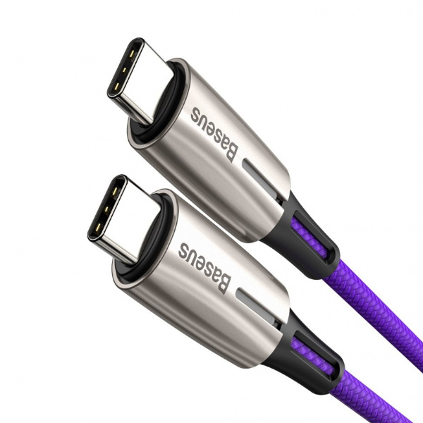 Кабель Baseus CATSD-J05, USB - USB Type-C, 1 м, quick charge 3.0, синий