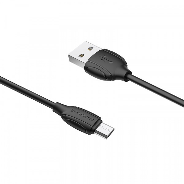 Кабель Borofone BX19 USB - micro USB, 1 м черный