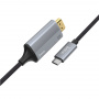 Кабель HDMI HOCO UA13 Type-C - HDMI, 1.8 м, серый, 4K