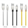 Кабель Borofone BU2 ZincJet USB - micro USB, 1.2 м золотой