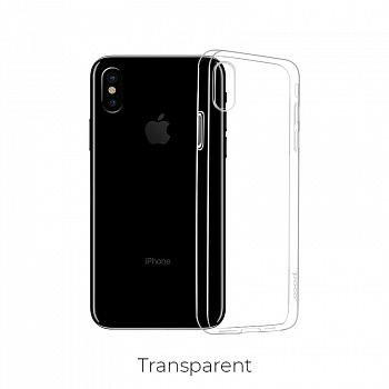 Чехол HOCO TPU Light Series для iPhone XS max прозрачный, 0,8 мм