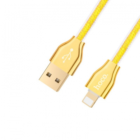 Кабель Hoco X7, lightning, 1.2 м, золотой
