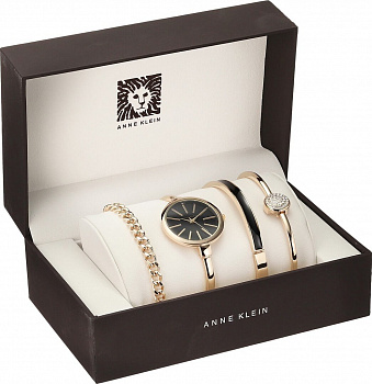 Женские часы Anne Klein с тремя браслетами в коробке