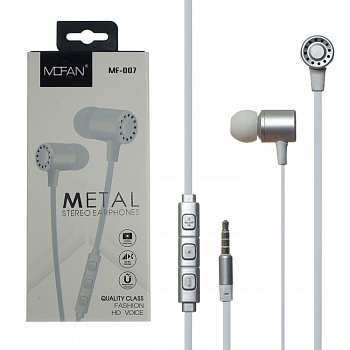 Наушники-вкладыши Mofan MF007 Silver