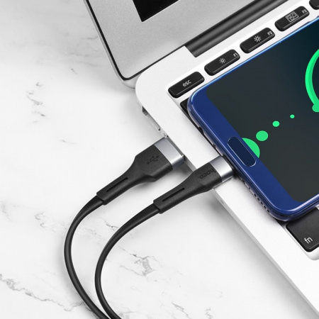 Кабель Hoco X34 Surpass, USB - USB Type-C, 1 м, черный
