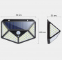 Светильник с датчиком движения на солнечной батарее Solar Induction Wall Lamp CL-100