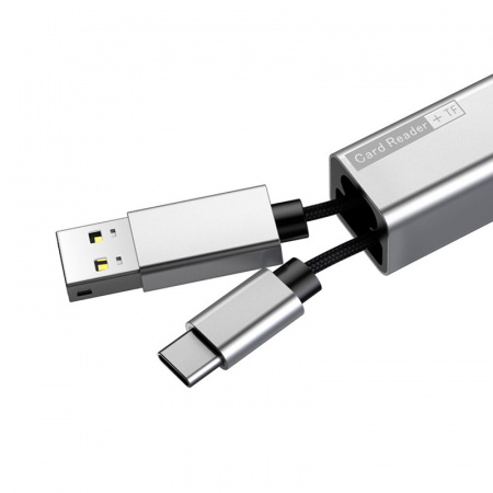 Адаптер-переходник Baseus Pendant ACDKQ-HG0S, USB Type-C - USB, картридер microSD
