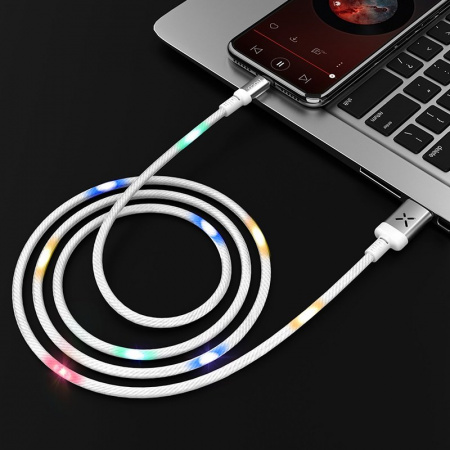 Кабель Hoco U63 USB - micro USB, 1.2 м белый