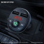 Автомобильное зарядное устройство BOROFONE BC26 Music joy 2*USB, 2.1A, черный, FM-передатчик,FM/SD