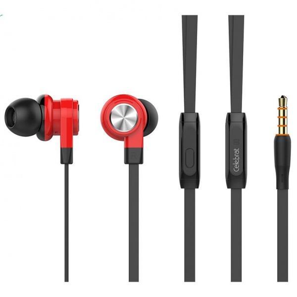 Наушники-вкладыши Celebrat S70 Red