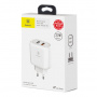 Сетевое зарядное устройство Baseus CCALL-AG02 QC 3.0, 2 USB, 1.5А, Quick charge 3.0