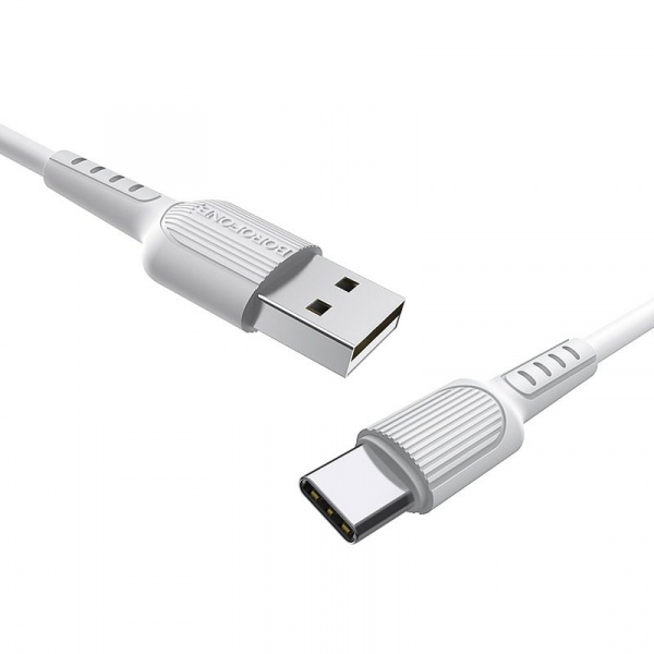 Кабель Borofone BX16, USB - USB Type-C, 1 м, белый