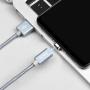 Кабель Hoco U40A USB - micro USB, 1 м серый