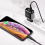 Комплект зарядки Lightning  Borofone BA25A, 2 USB, 2.4А, черный