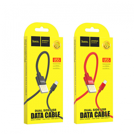 Кабель Hoco U55 Outstanding USB - micro USB, 1.2 м красный