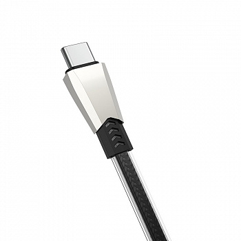 Кабель Borofone BU2 ZincJet, USB - USB Type-C, 1.2 м, черный