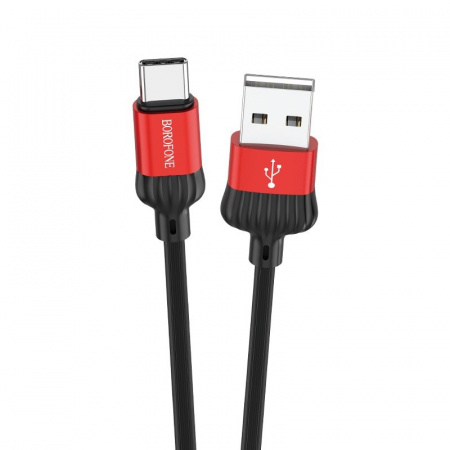 Кабель Borofone BX28 Dignity, USB - USB Type-C, 1 м, красный