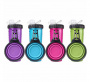 Бутылка двойная для воды и корма для животных dexas snack duo with collapsible cup