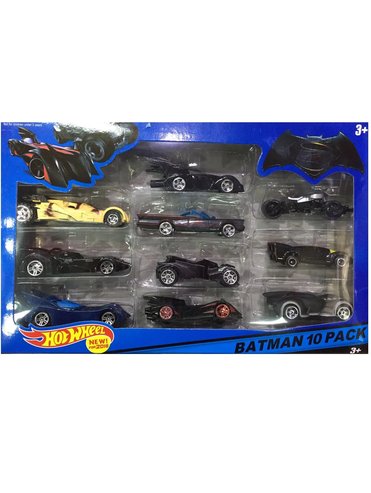 НАБОР МАШИНОК HOT WHEELS BATMAN 10-PACK