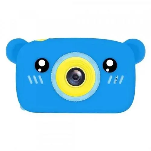 Детский цифровой фотоаппарат Zoo Kids Мишка голубой