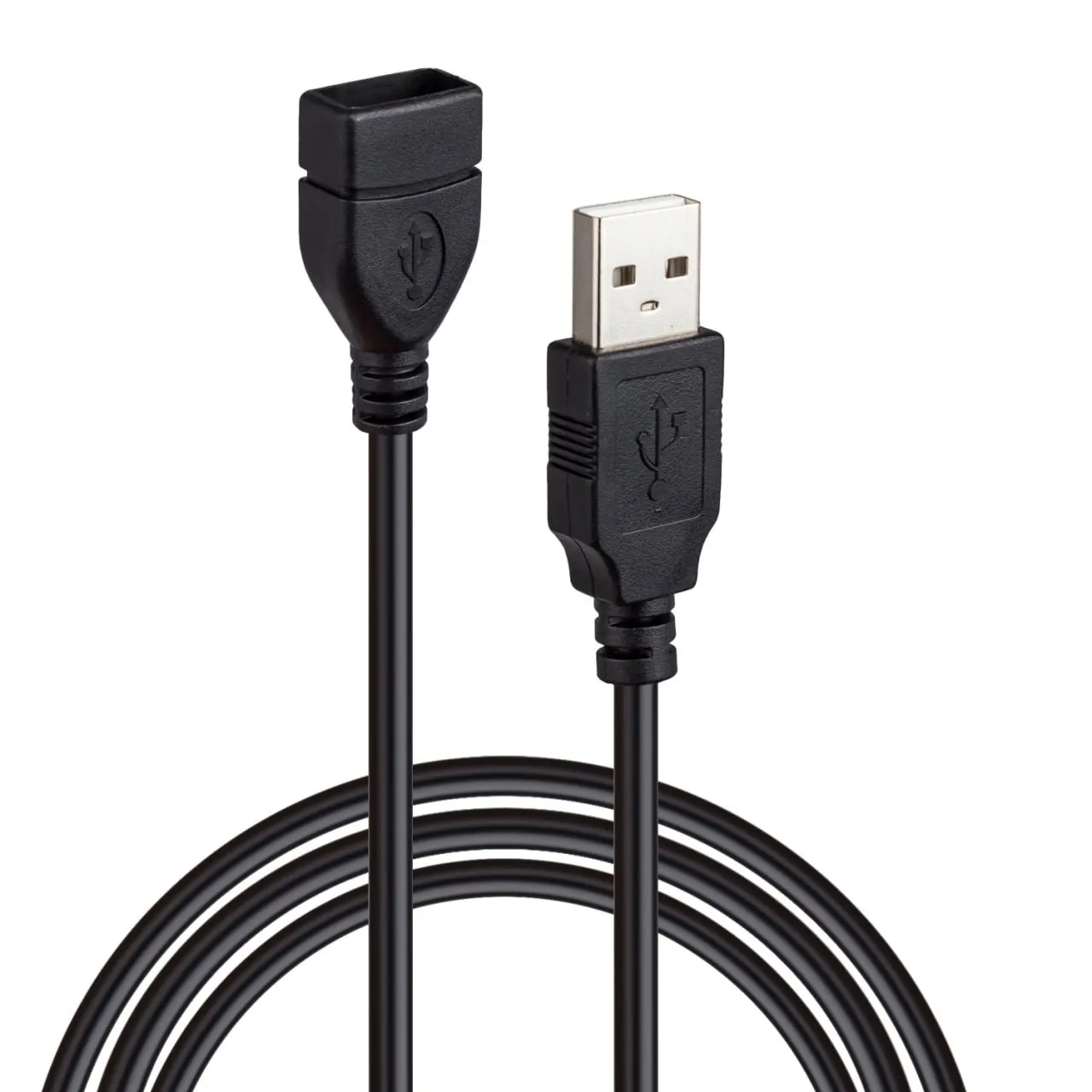 Кабель удлинитель USB 2.0 3M черный